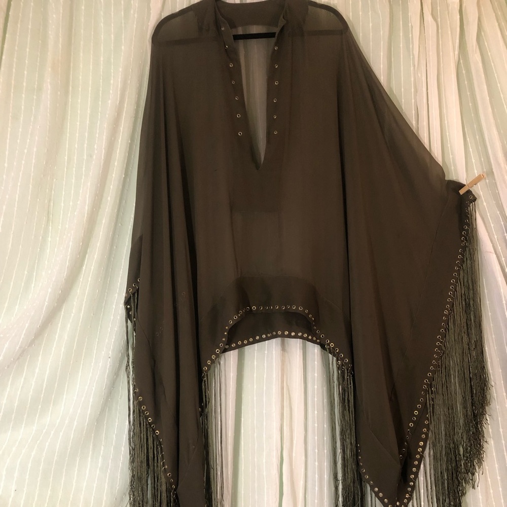 Tom ford vintage tassel cape